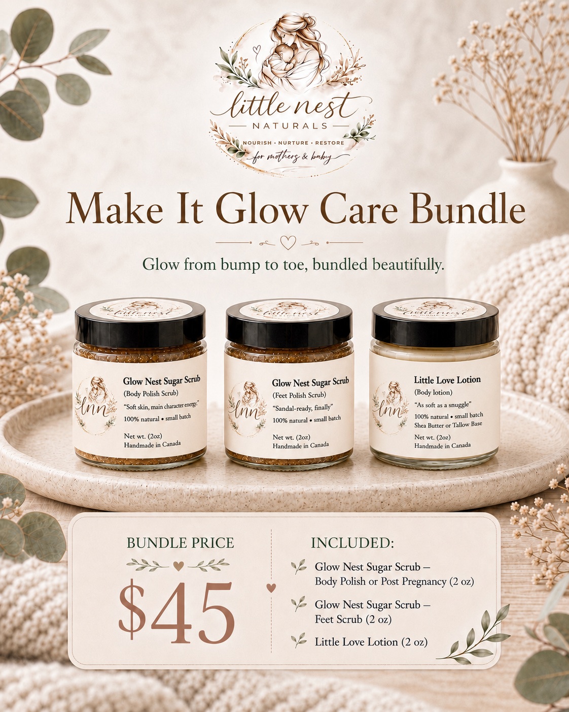 Make It Glow Care Bundle by Little Nest Naturals