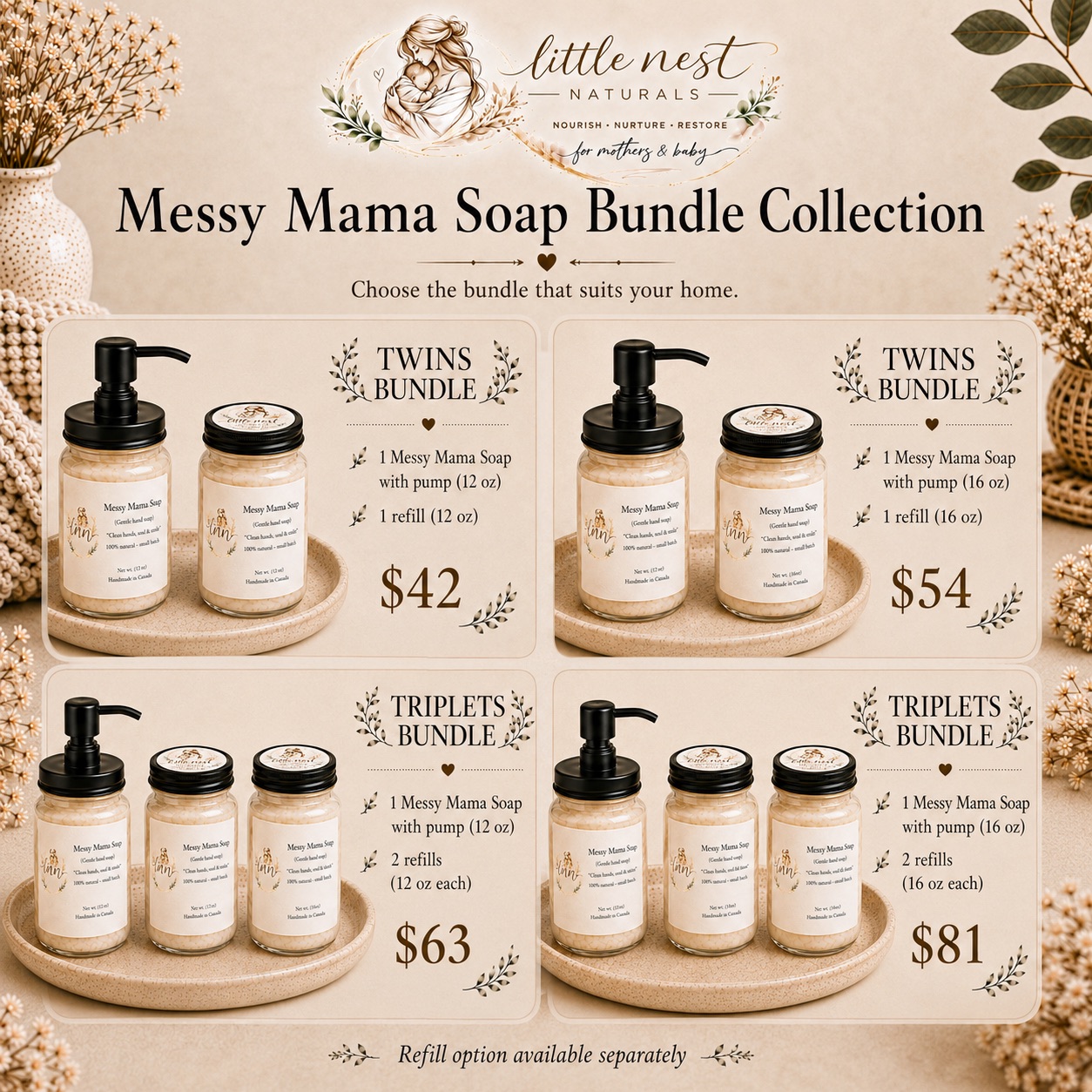 Messy Mama Soap Bundle by Little Nest Naturals