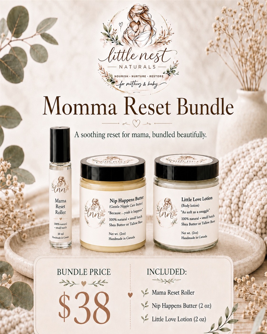 Momma Reset Bundle by Little Nest Naturals