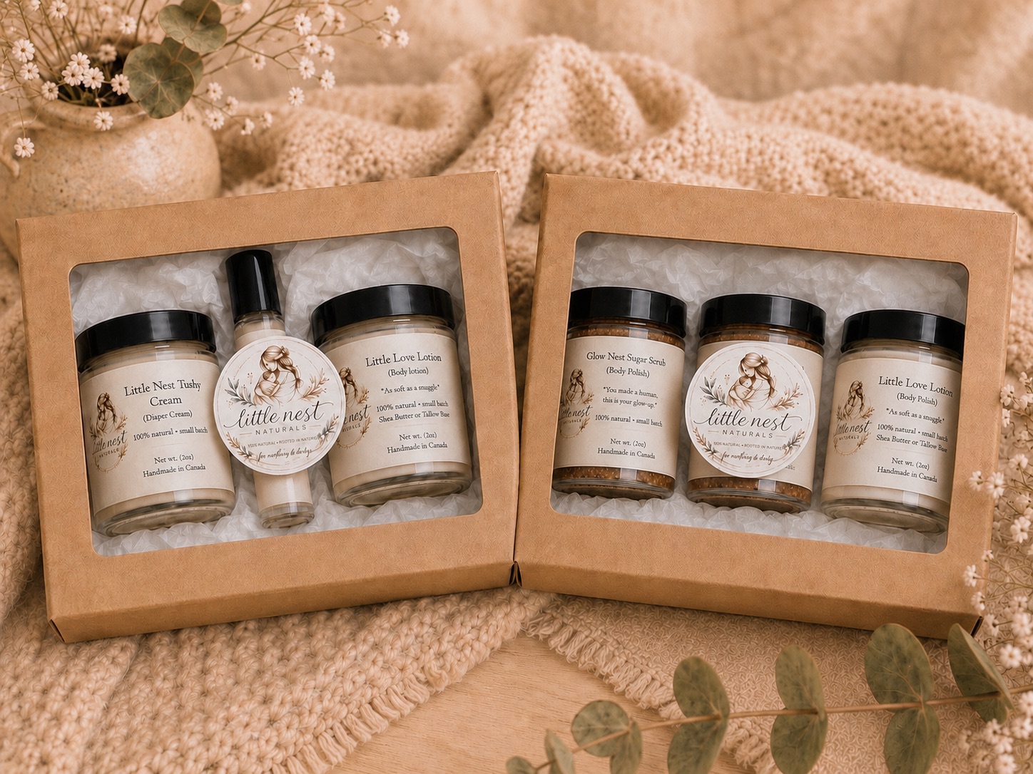 Little Nest Naturals product display